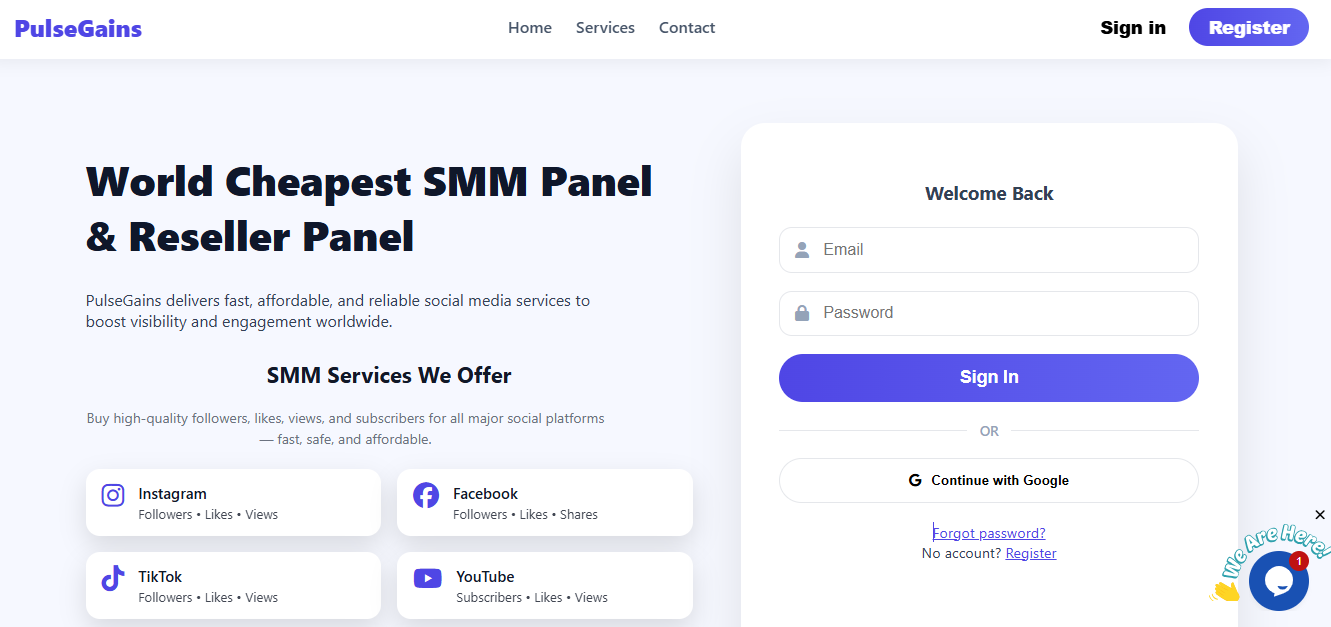 Pulse Gains SMM Panel